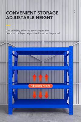 Warehouse Medium Duty Storage Racks With Adjustable Height And Load Capacity