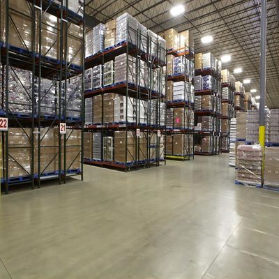 High Density Double Deep Pallet Racking Customization 1200x1000mm 1200x800mm
