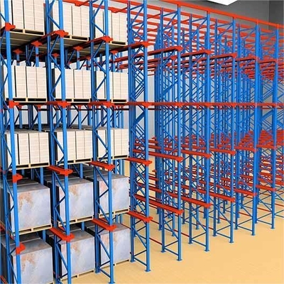Customizable Heavy Duty Pallet Type Drive In Warehouse Storage Rack System For Forklift