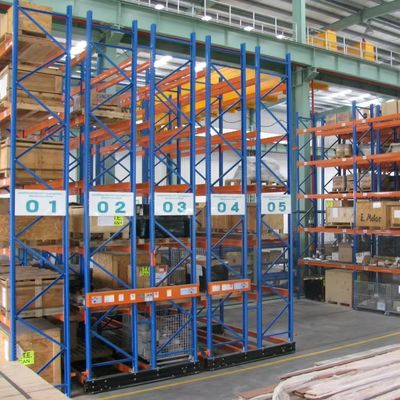 Space Saver Mobile Shelving Mobile Racking System With 5-15m Height
