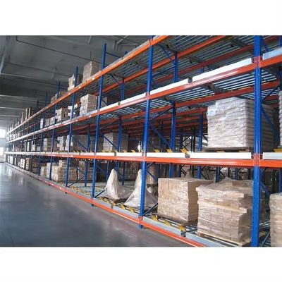 Industrial Roller Shelf Gravity Pallet Racking For Maximum Storage Capacity