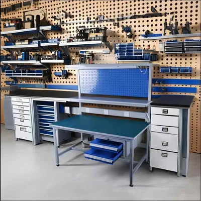 Heavy Duty Workbench Tool Cabinet Made of Q235 Material for Multifunctional Workshop