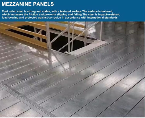 OEM Supported Mezzanine Racking System 800kg/Sqm Load Floor Decking Included