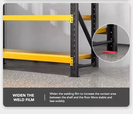 Serviceability Light Duty Industrial Steel Storage Shelves Units with Powder Coating
