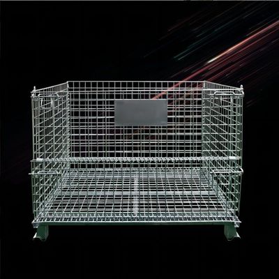 800*600*640 Heavy Duty Folding Storage QF-Storage Cage with Powder Coating