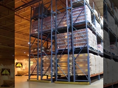 ภาระหนัก Double Deep Pallet Racking สําหรับการปรับแต่งโกดังซุปเปอร์มาร์เก็ต